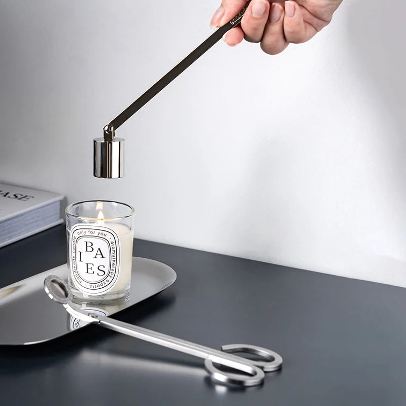 Luxury Long-Handle Diptyque Style Candle Snuffer | For CANDLES, LIVING ACCESSORIES, INTERIOR GOODS, HOME GIFT.