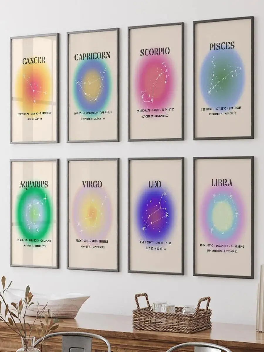 Gradual Energy Canvas Painting YK Poster Decor Decor for Living Room (Home)